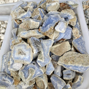 Pietra <span class=keywords><strong>Minerale</strong></span> Naturale Grezza all'Ingrosso, Onice <span class=keywords><strong>Agata</strong></span> Blu, Pietra Grezza Levigata per la Guarigione - Product Image 6