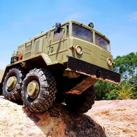 CROSSRC BC8 1/12 Camion Militaire Soviétique MAZ537 à Coque Métallique Rigide 8x8, Modèle de Voiture RC pour Hobby, Télécommande 6 Canaux, Portée 100M
