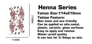 Kit de <span class=keywords><strong>Tatuajes</strong></span> Temporales de Henna, Pegatinas <span class=keywords><strong>para</strong></span> Adultos con Patrones de Encaje, <span class=keywords><strong>Tatuajes</strong></span> Falsos, Pegatinas de Henna <span class=keywords><strong>para</strong></span> Mujeres, DIY <span class=keywords><strong>en</strong></span> Cuerpo, Rostro, Brazos y Piernas - Product Image 2