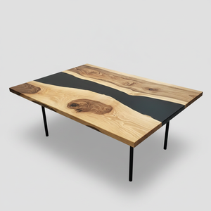 Coffee Tableto Handcrafted Acacia Wood Resin Rectangle Dining Table for Home Office Hotel Living Room Use Waterproof Diwali Gift - Product Image 2