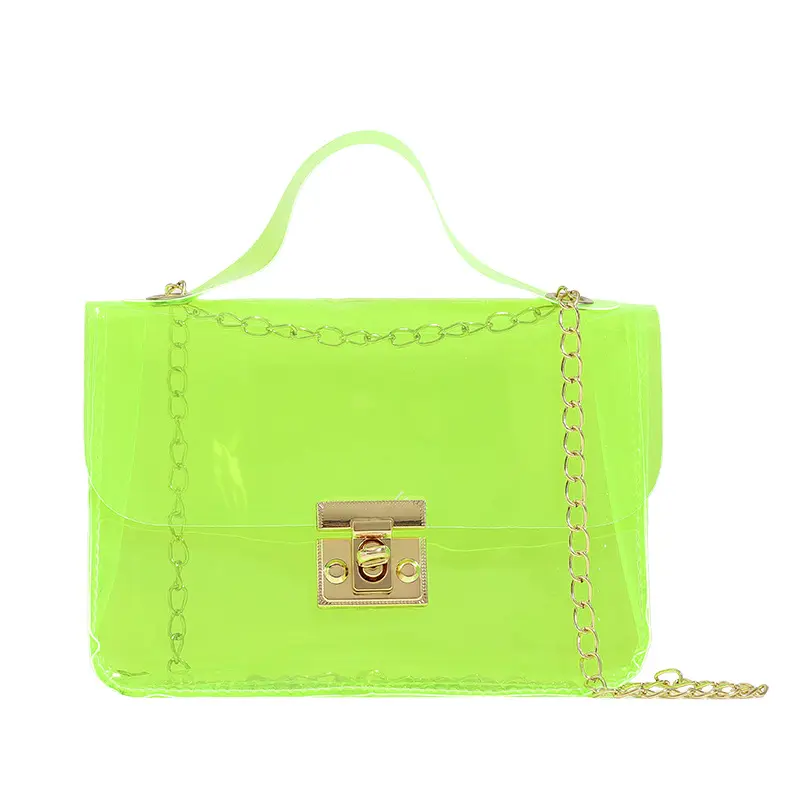 Farbige durchsichtige Tasche 2024 neue Tasche Großhandel-Handtasche einfache modische kleine quadratische Taschen vielseitige Handtasche