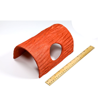 Cage en bois naturel pour petit animal de compagnie avec trou d'arbre Mini jouet de friandise comestible pour cochon d'Inde et hamster