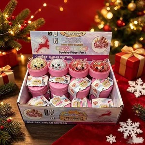 Juguetes Blandos de Cristal Kawaii con Forma de Alce Navideño, con Purpurina, para Aliviar el Estrés, Logotipo Personalizable, PU, Baozi al Vapor, Caja Sorpresa - Product Image 6