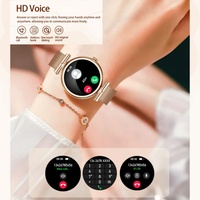 Nuevo Reloj Inteligente de Moda para Mujer AK73, Monitor de Ritmo Cardíaco, Sueño y Presión Arterial, Llamadas por Bluetooth, Múltiples Modos Deportivos