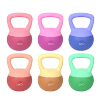 Kettlebells d'entraînement pour femmes, colorées, réglables, robustes, antidérapantes, en PVC, remplies de sable, pour musculation, gym à domicile, fitness