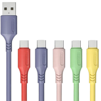 Kabel Data Pengisian Cepat Tiga-dalam-Satu 1.2m 2m 2.5m Kabel Pengisian USB dengan Fungsi 3A & Pelindung Anyaman untuk Ponsel.