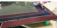 Honeycomb piringan serat karbon bersinar, pelat serat karbon tempa, lembaran CFRP kustom kontur bentuk khusus tidak beraturan, kekuatan ringan