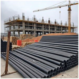 Tubería de Construcción de HDPE, Tubo de <span class=keywords><strong>PEAD</strong></span>, PE100, 75 mm, 110 mm, 200 mm, 315 mm, 355 mm, 400 mm, Tuberías Subterráneas para Suministro de Agua - Product Image 1