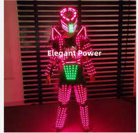 Vente chaude! Écran numérique LED Walker robot costume led fête robot costume adulte scène vêtements lumineux costume