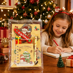 Juegos <span class=keywords><strong>de</strong></span> Regalo Navideños Pafu para Niños, Lindos Cuadernos, Bolígrafos, Llaveros, Artículos Escolares, Juegos <span class=keywords><strong>de</strong></span> Papelería Navideños - Product Image 2