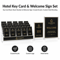 Support de cartes-clés en acrylique usiné CNC sur mesure, panneau de numéro de chambre, panneau de bienvenue, présentoir d'hôtel, prototypage rapide en Chine