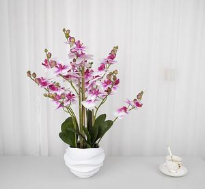 Proveedor de Arte Oh Arts, Orquídea Artificial al por Mayor en Maceta de Resina para Decoración de Restaurantes - Product Image 6