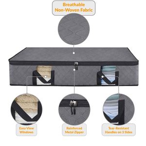 Bolsa Organizadora Plegable para Guardar Debajo de la Cama, para Mantas, Edredones y Ropa, en Oferta - Product Image 3