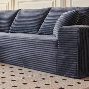 Sofá Seccional Modular Moderno en Forma de L, Tapizado en Tela, Resistente, de 3 Plazas, con 2 Cojines Decorativos, Ideal para Apartamentos y Villas - Product Image 4