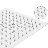 Grand pommeau de douche pluie en acier inoxydable Couverture complète du corps Installation facile Finition chromée pour salle de bain-Emballage en boîte inclus
