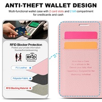 Étui de protection deux-en-un compatible avec 18 Duo, avec coque électroplaquée, fente pour carte anti-scanner, design uni