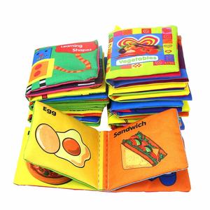 Juego de 8 Libros de Tela Suaves No Tóxicos para Bebés, Libros Arrugados con Sonido de Rasguño - Product Image 2
