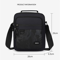 Groothandel Skonna Fashion Heren Mini 7.9 inch All Seasons Waterdichte Polyester Schoudertas Telefoonhoesje Messenger Tassen Dagelijks Buitengebruik