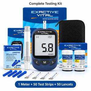 Medidor de <span class=keywords><strong>Glucosa</strong></span> <span class=keywords><strong>en</strong></span> <span class=keywords><strong>Sangre</strong></span> Eléctrico Exactive Vital, Glucómetro, Monitor de Azúcar <span class=keywords><strong>en</strong></span> <span class=keywords><strong>Sangre</strong></span>, Pantalla Grande, Kit de Glucómetro Doméstico Portátil - Product Image 6