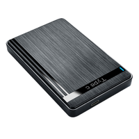 Custodia Mobile per HDD SATA da 2,5 Pollici USB 3.0 Tipo C Box Esterno Portatile per Hard Disk SSD SATA 3.0 USB3.0 da 2,5" Tipo-C