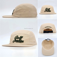 Casquettes de sport WES noires non structurées avec logo tissé, 100 % coton, haute qualité, personnalisées, 5 panneaux, unisexes, pour activités de plein air
