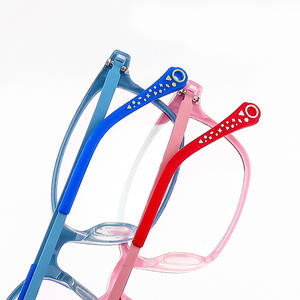 Montures de lunettes pour enfants couleur bonbon 8314, monture rectangulaire en plastique, monture complète légère, verres en résine, origine Danyang - Product Image 2