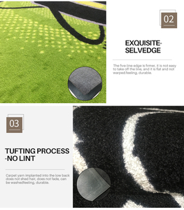 Alfombra comercial impresa personalizada, alfombrilla con logotipo negro, alfombrilla de goma lavable para puerta de entrada con patrón de rompecabezas para tienda - Product Image 3