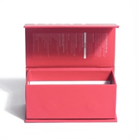 Boîte cadeau magnétique rouge personnalisée en carton KRT, emballage recyclable, boîte rigide en papier magnétique pliable de luxe