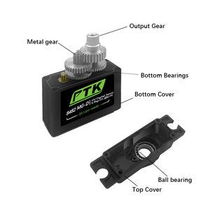 Servo Digital Súper Rápido de 0.059s, Micro Servo PTK 8482 MG-D con Engranajes Metálicos, Motor HV de 7.4V para Avión, Coche y Helicóptero RC - Product Image 5
