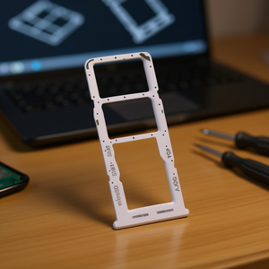 Bandeja para tarjetas Sim y Micro SD para Samsung Galaxy A04s 2022 A047f Blanco - Product Image 3