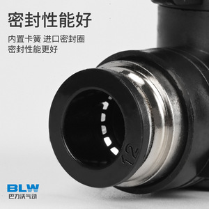 ข้อต่อแบบเร็ว 12 มม. พร้อมโอริงนำเข้าแบบปิดผนึกด้วยสปริงสำหรับระบบลม - Product Image 1