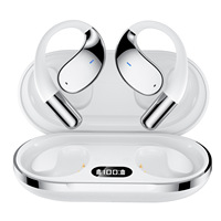 Écouteurs Bluetooth sans fil Hifi à clip d'oreille avec suppression du bruit ENC pour voyages d'affaires et sport