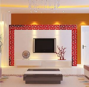 High Quality 3d DIY Waist Line 3D <b>Mirror</b> Sticker Modern <b>Acrylic</b> Wall Decor Room Decoration Wall Stickers - Product Image 4