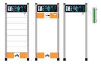 Détecteur de métaux à 8 zones, 29 pouces, résistant à l'eau, durable, pour contrôle de sécurité intérieur/extérieur, cadre de porte pour centre commercial, aéroport, bureau
