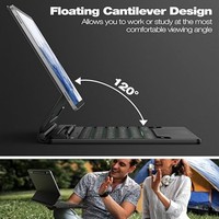 Casing Keyboard Tablet USB Type-C Nirkabel Magnetik Mekanik RGB Backlit yang Dapat Diprogram untuk Tab S10 Floating
