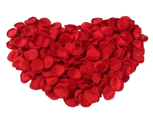 300 pièces pétales de Rose en Satin de soie pour mariage, décorations de roses Blush, idéal pour fête de mariage, décor de douche nuptiale, fleur de fille