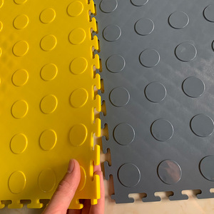 Interlocking Rubber Grid Flooring Anti Slip Industrial PVC Floor Mat For Auto Repair Shop Machine Maintenance Indoor Outdoor Use - Product Image 3