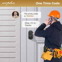 Cerradura Digital Inteligente Arpha D280W Compatible con Alexa y Google Assistant, para Puertas de Aluminio, Madera y Acero, con WiFi y App Tuya
