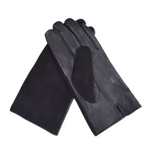 Guantes para Hombre de Color Sólido, Guantes de Cuero de Doble Cara, Estilo Clásico de Negocios, Guantes Cálidos de Invierno para Exteriores con Logotipo Personalizado - Product Image 5