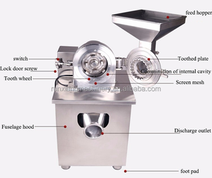 Moulin à grains électrique broyeur à grains en acier inoxydable moulin à grains farine moulin à café professionnel machine - Product Image 6