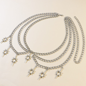 โซ่คาดเอวสไตล์พังก์ จี้รูปหัวใจ หลายชั้น สำหรับงานปาร์ตี้ เครื่องประดับแฟชั่น - Product Image 5