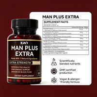 Stock disponible – Marque privée – MAN PLUS EXTRA – Capsules végétaliennes – Maca, Ashwagandha, Ginseng, Shilajit – Complément Herbal pour la Vitalité Masculine