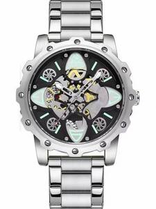 Reloj de pulsera de esqueleto para hombre, nuevo estilo, Reloj de acero inoxidable de lujo, Movimiento Ciudadano, esfera de 45mm de diámetro, 22mm - Product Image 4