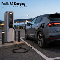 Nouveau câble d'extension de chargeur de véhicule électrique Type 2 vers Type 2 11kW 16A 10M avec certification CE et protection IP55 pour la recharge de voitures électriques