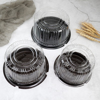 Vente chaude fournitures de cuisson cuire 4 "6" 8 "10" boîte à gâteau en mousseline de soie Mousse couche ronde fromage Transparent épaissi boîte à gâteau d'anniversaire