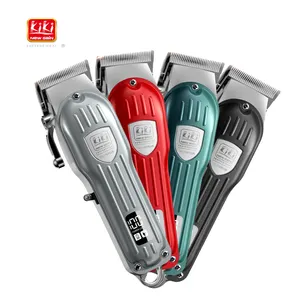 KiKi ब्रांड NG-116plus RTS धातु कवर मोटर 6500RPM के लिए Rechargeable बिजली पेशेवर बाल Trimmer बाल क्लिपर नाई