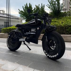 מכירה חמה 200KM טווח ארוך אופניים חשמליים עם צמיגים רחבים רטרו מופד סִגְנוֹן מתלים מלאים אופניים חשמליים למבוגרים - Product Image 5