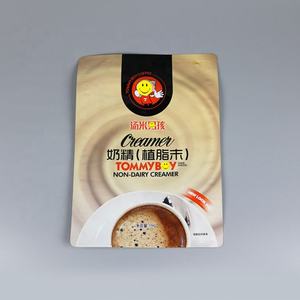 Sac d'emballage alimentaire OPP/PET à fond plat scellé sur huit côtés, imprimé sur mesure, avec fermeture éclair et encoche de déchirure, vente en gros d'usine - Product Image 3