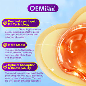 เยลลี่ L-เมทิลโฟเลต 15 มก. ของ OEM พร้อมเมทิลบี12, โฟเลต 5-MTHF อาหารเสริม L-เมทิลโฟเลต สำหรับอารมณ์ สุขภาพสมอง และการเรียนรู้ - Product Image 5