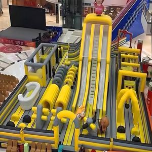 Ngoài trời nhà bị trả lại kết hợp người lớn <span class=keywords><strong>Inflatable</strong></span> nhảy lâu đài trẻ em bên <span class=keywords><strong>Inflatable</strong></span> Trampoline với trượt nước - Product Image 5